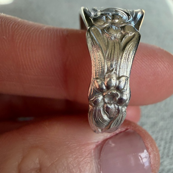 Silver Plated Spoon Ring - Picture 10 of 11